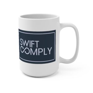 SwiftComply Navy Mug 15oz