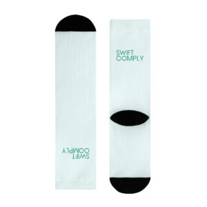 SwiftComply Sublimation Crew Socks – Mint/Green
